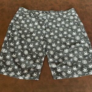 G/Fore Mens Size 34 Black Skeleton Shorts